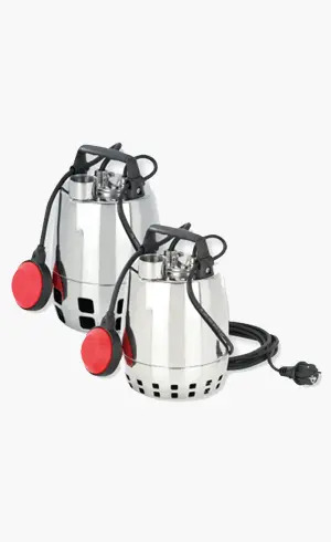 Bomba sumergible de acero inoxidable.