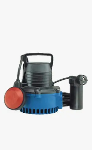 Bomba sumergible de plastico para agua sucia.